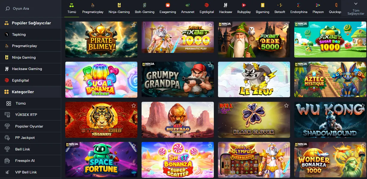 Fixbet Casino Oyun Seçenekleri